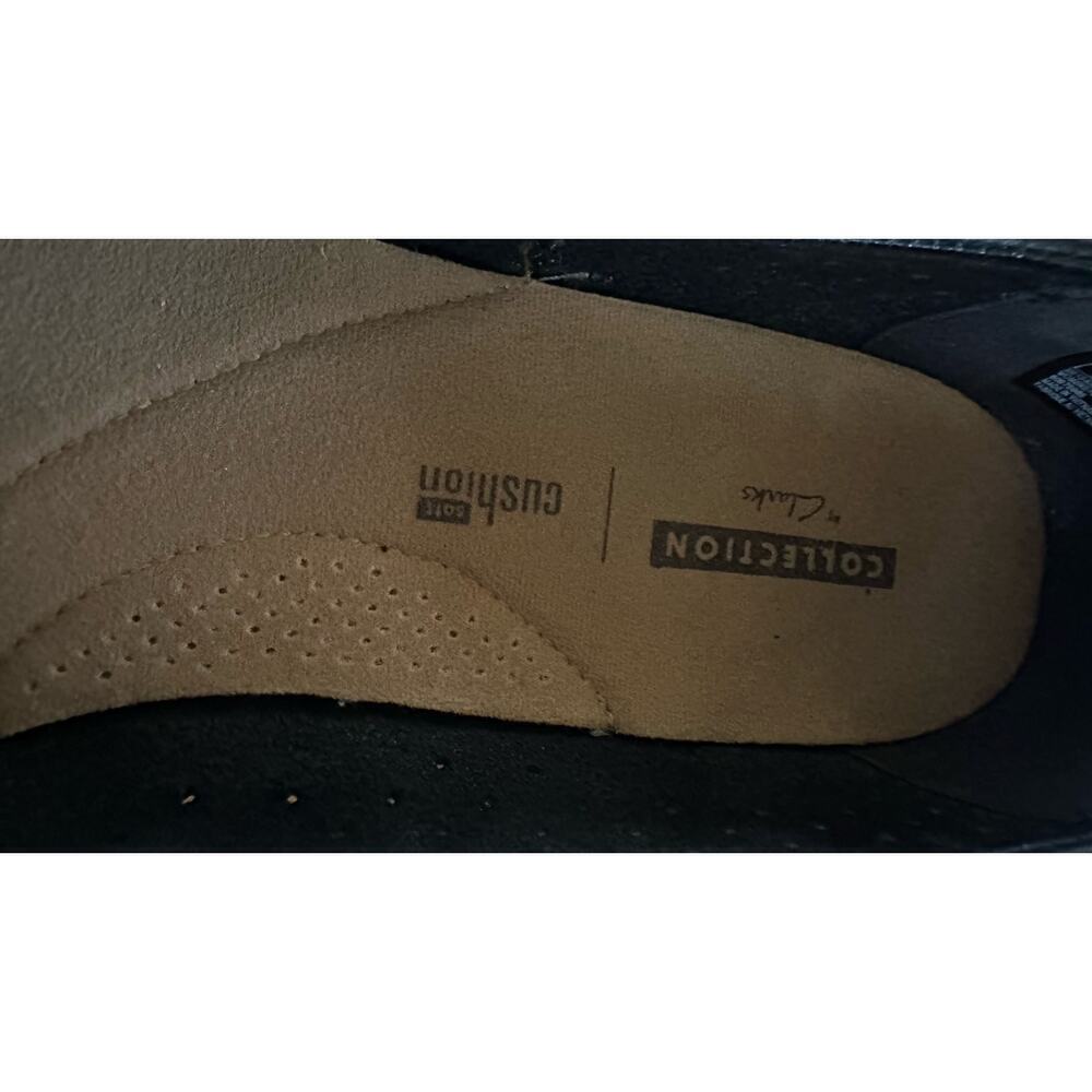 Clarks Women’s Leather Ballet Flats Black, Size 10M - Picture 13 of 13